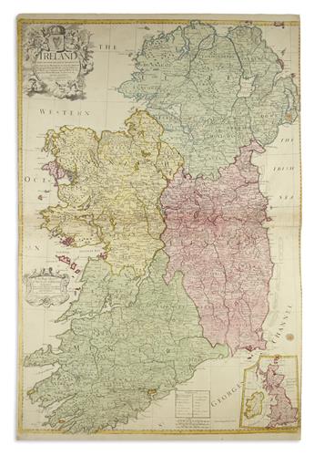SENEX, JOHN. Group of engraved maps with fine original hand-color in full.
